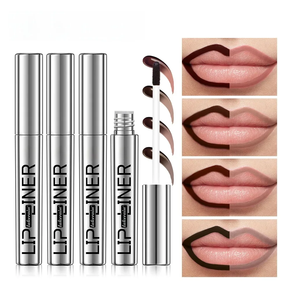 4 kolory Peel Off Lip Liner Wodoodporny, długotrwały ołówek do ust Nawilżający błyszczyk do ust Tatuaż Błyszczyk do ust Kosmetyki — zdjęcie 2