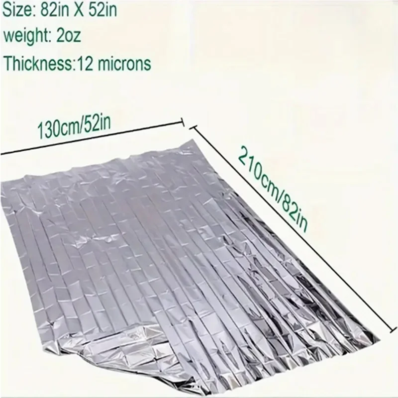 Emergency Blanket, PET & PE Material, Gold-Silver Double Sides for Preventing Rapid Hypothermia & Reducing Car Heat Absorption