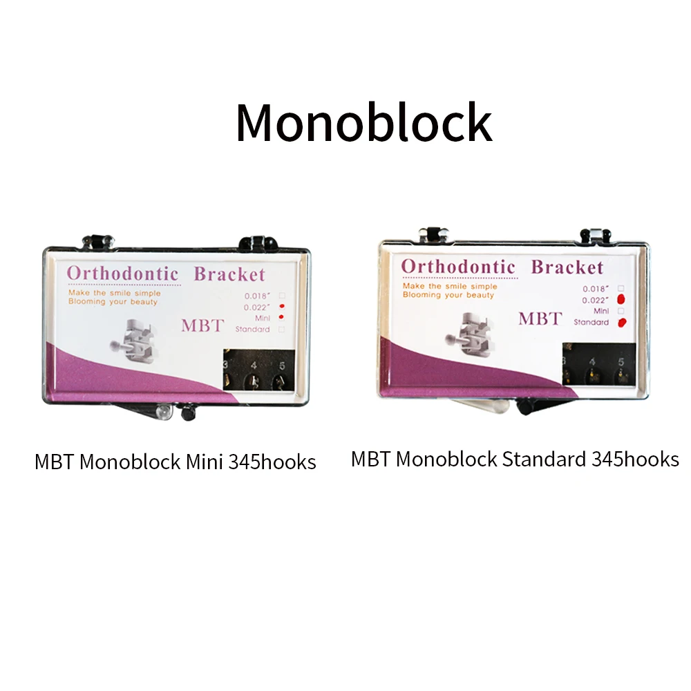 MBT 022 Dental Orthodontic Brace Bracket 345Hooks Standard Mini 1Pack 20Pcs