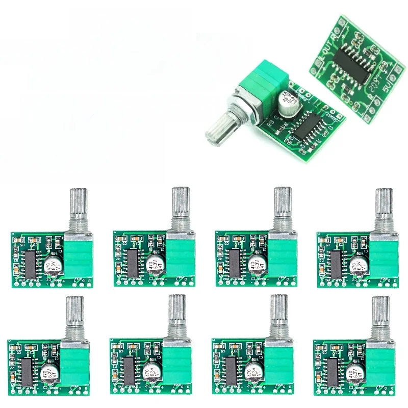 Carte amplificateur Audio de puissance PAM8403 5V, Module de haut-parleur, 2 canaux 3W W Volume avec potentiomètre de commutation, alimentation USB, 1 à 10 pièces