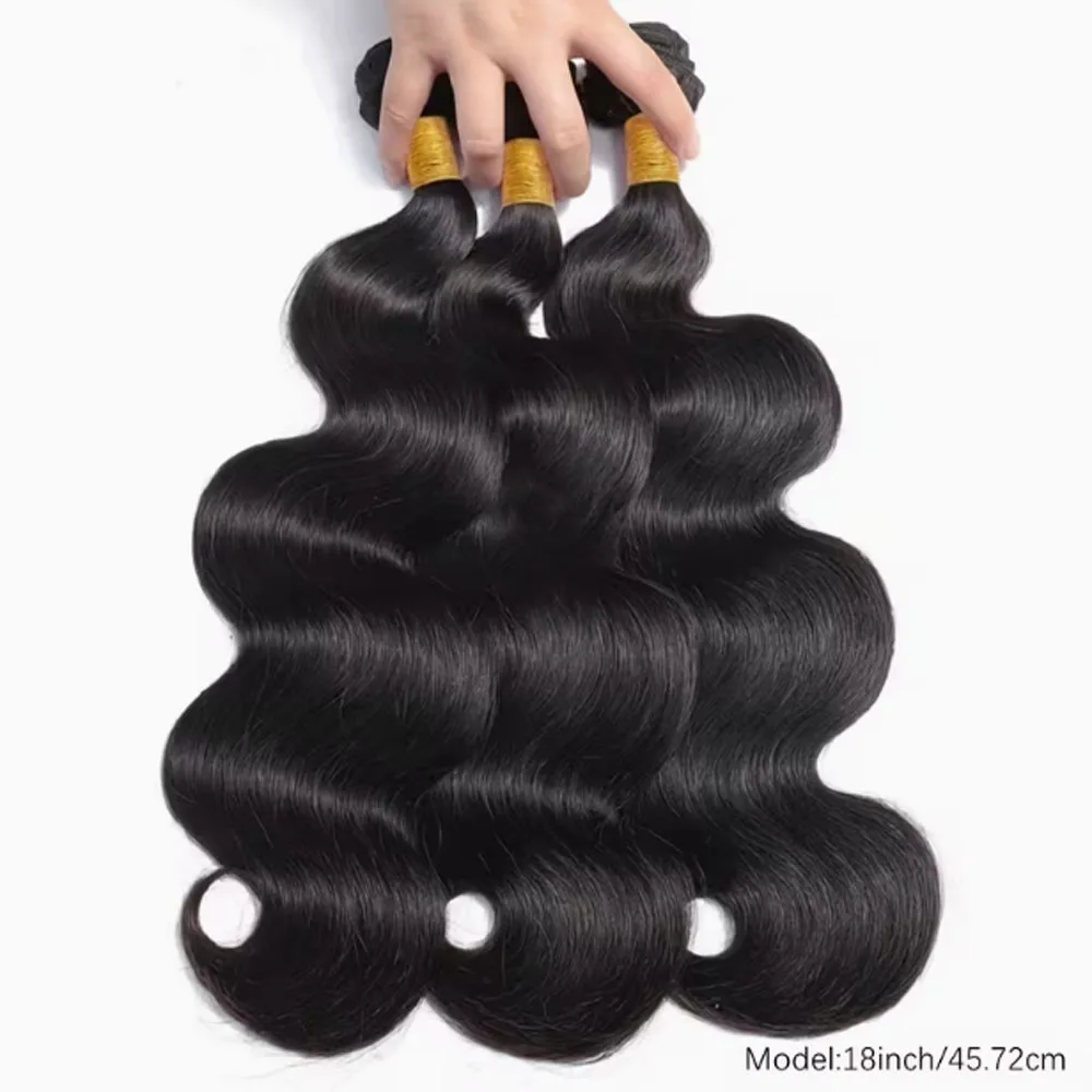 12-42 Inch Rambut Asli Brasil Raw Human Hair Bundles Body Wave Loose 3 4 Bundle Virgin Remy Hair Extension Untuk Wanita Sew In Quick Weave