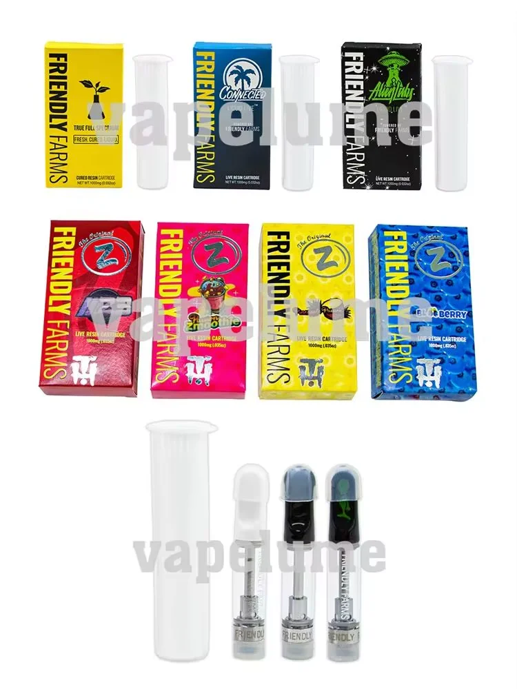 Accessories For Vaping - 1ml フレンドリーフラムス 510 スレッドカートリッジ（空カートリッジ、オイルタンクなし）収納ステッカー ポップトップ ベイプペン