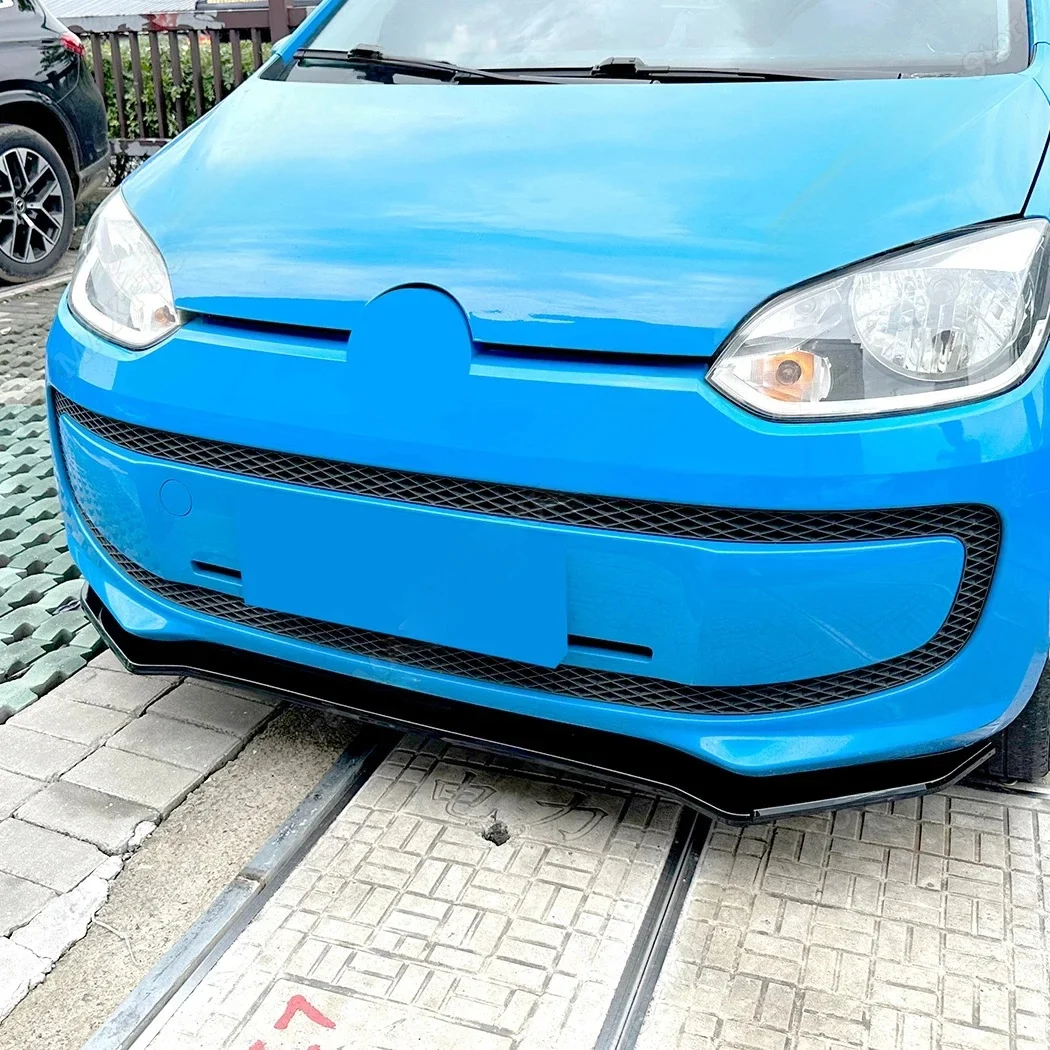 Voorbumper Lip Diffuser Splitter Spoiler Deflector 3 STKS ABS Body Kits Tuning Voor VW Volkswagen UP 2011 2012 2013 2014 2015 - afbeelding 2