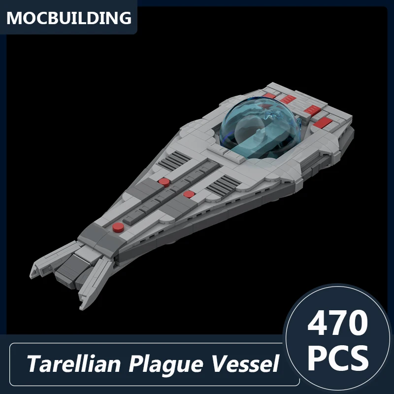 Tarellian Plague Vessel Starships Model Moc Building Blocks DIY Assembled Bricks Space Series Display Toys Collect Gifts 470PCS