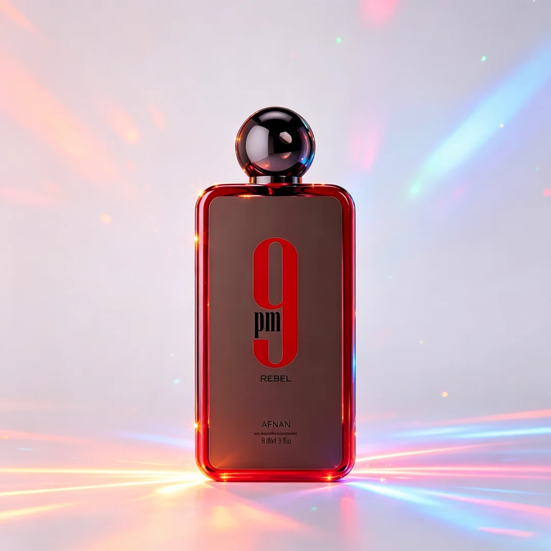 Afnan 9PM Rebel EDP 100ml - Perfume Masculino Sedutor Doce Baunilha Chocolate, Alta Performance e Projeção Forte