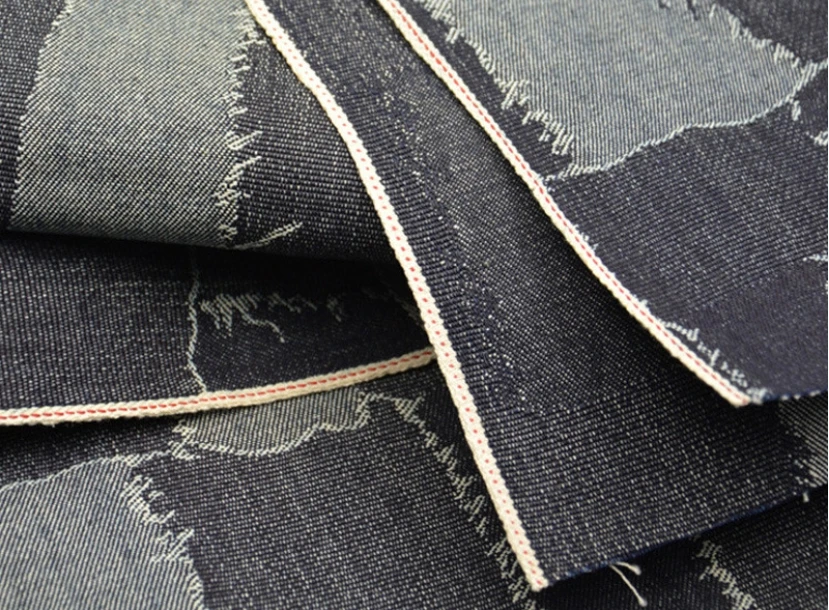 12.5oz Figured Cloth Raw Selvedge Denim WingFly Wholesale Selvage Jeans Fabric Home Windows Chair Decoration Material W283524DY