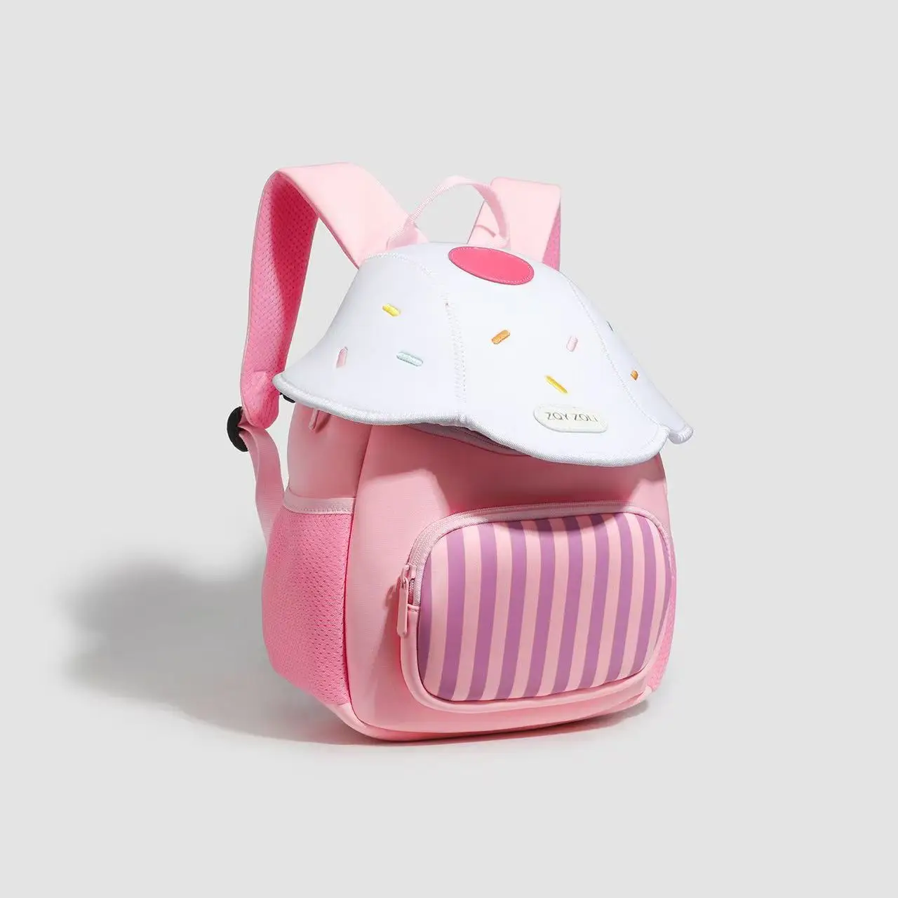 مجموعة حقيبة ظهر للأطفال، حقيبة مدرسية على شكل حيوان لطيف على شكل حيوان كرتوني قابلة للتعديل وحزام كتف مقاوم للماء