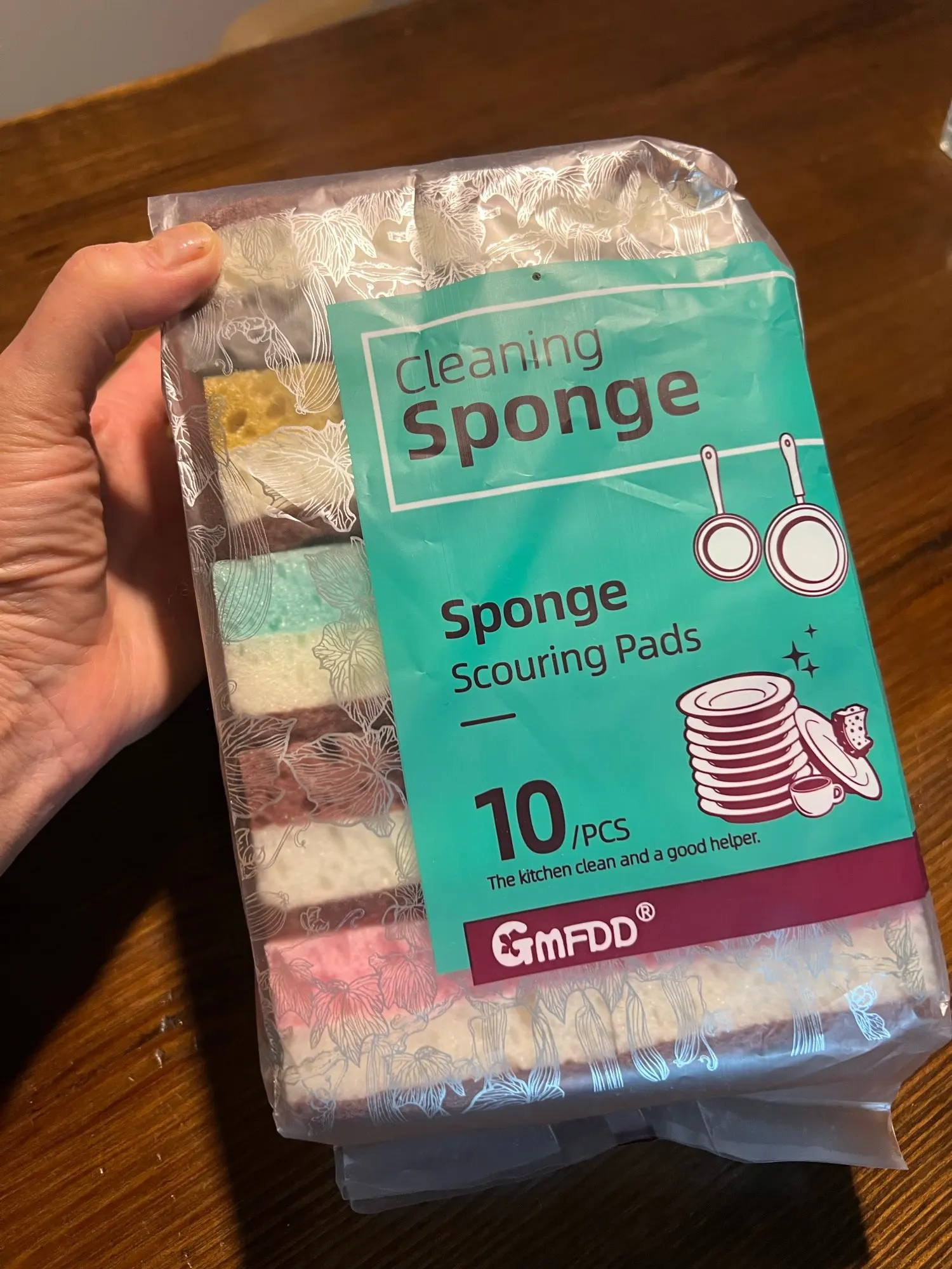High Density Sponge Cleaning Cloth, Dishwashing Cloth, Non Greasy Kitchen and Catering Supplies, Sponge Brush, Pot and Bowl photo review