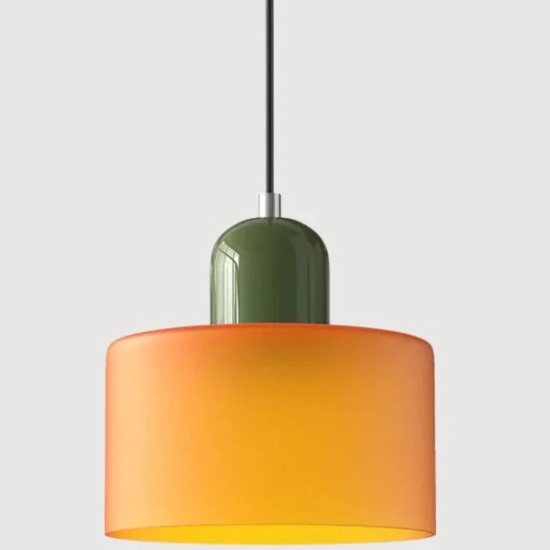 Europese Retro Glazen LED-hanglampen Slaapkamer Hoofdeinde hanglamp Restaurant Bar Koffieshop Bar Verlichtingsarmaturen - afbeelding 2