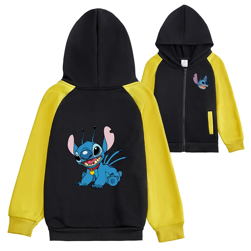 New 2024 hoodie Stitch for kids ages 3-15, sports and fashion casual wear, boys and girls hoodies, beautiful