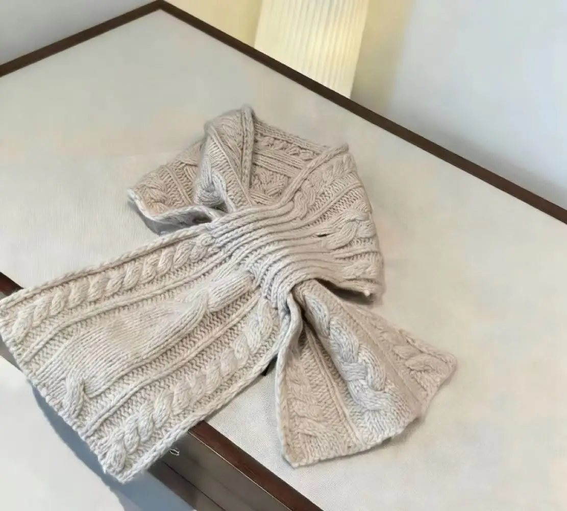 

2025 зимний новый теплый кашемировый однотонный шарф, модный короткий утеплитель для шеи, 5 цветов для мужчин и женщин (15*20 см) Y20