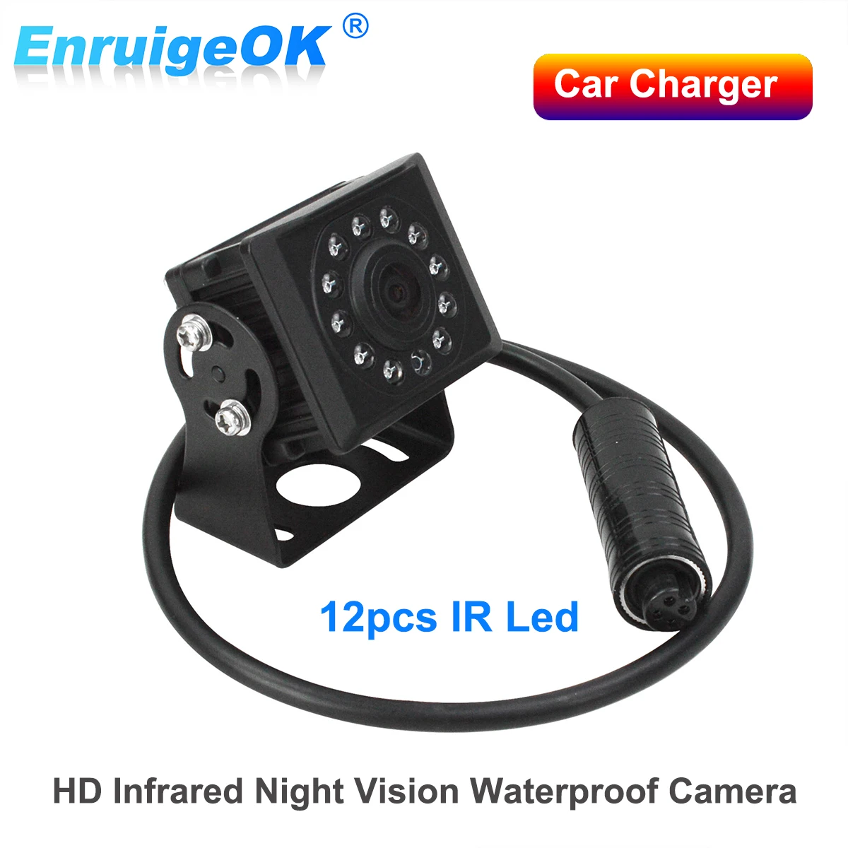 EnruigeOK Car Reversing Camera Heavy Duty Truck 120°  HD Rever Rear View Camera with IR Night Vision for Buses RVs Vans Trailers