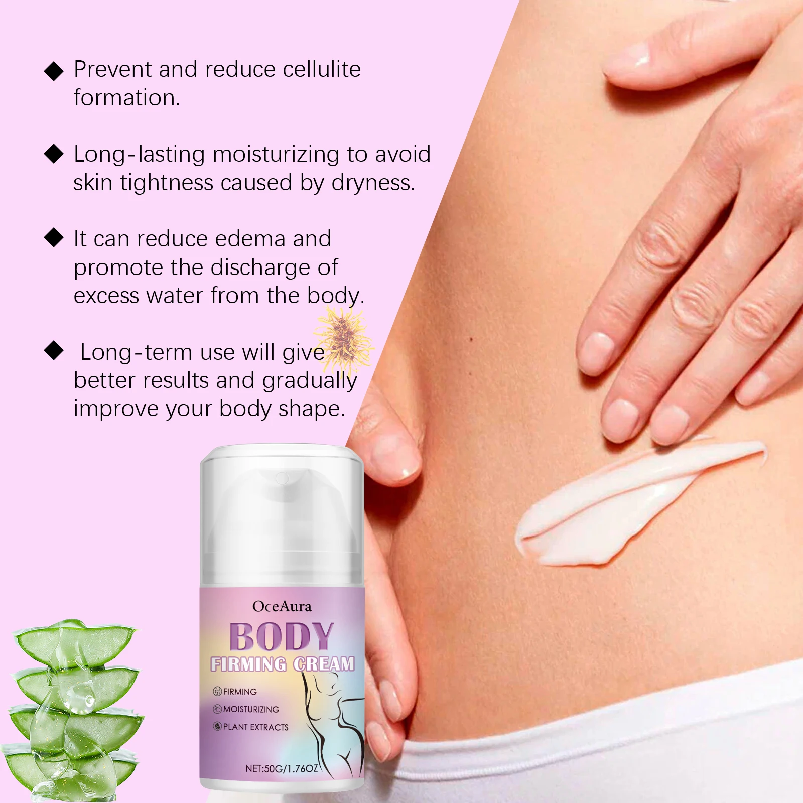 Oceaura 50g Body Shaping Care Cream Firming Lifting Skin Body Nourish Fat Burning Anti Cellulite Tightening Massage Body Cream