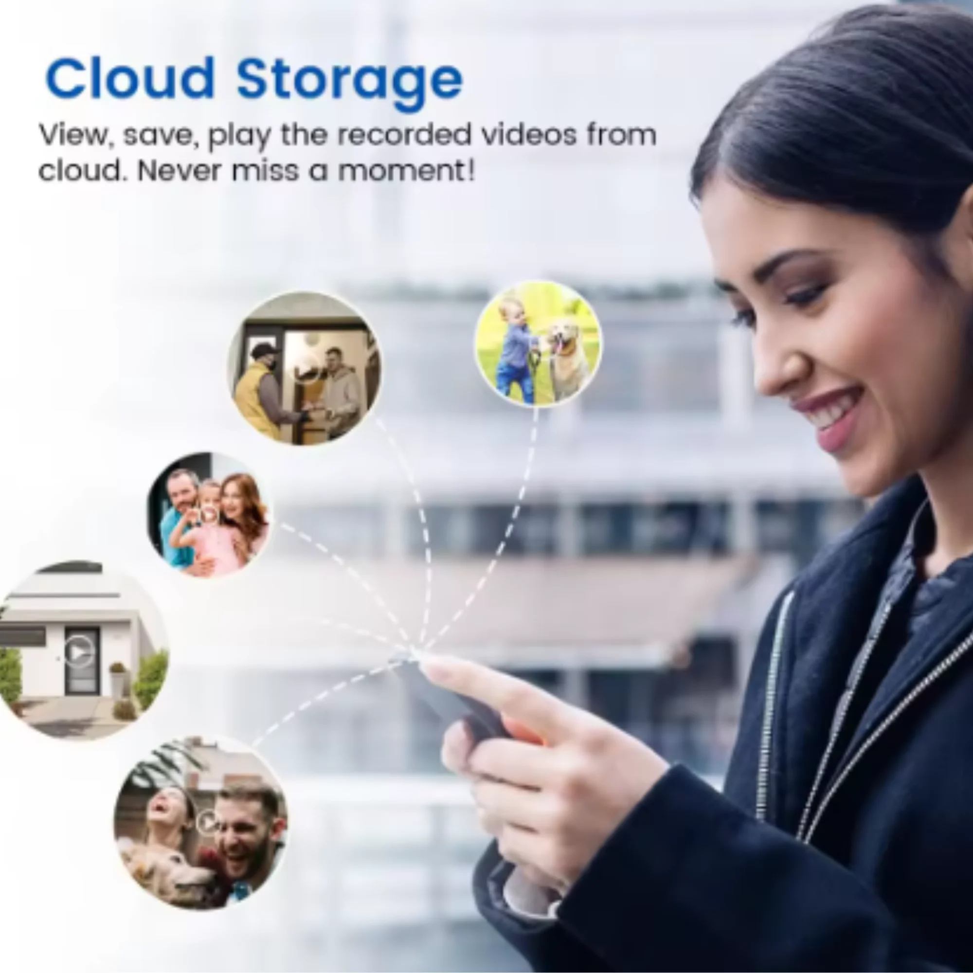 Orbitell Wireless Video Doorbell Camera – featuring 2-Way Audio, AI Motion Detection, Night Vision, Cloud Storage