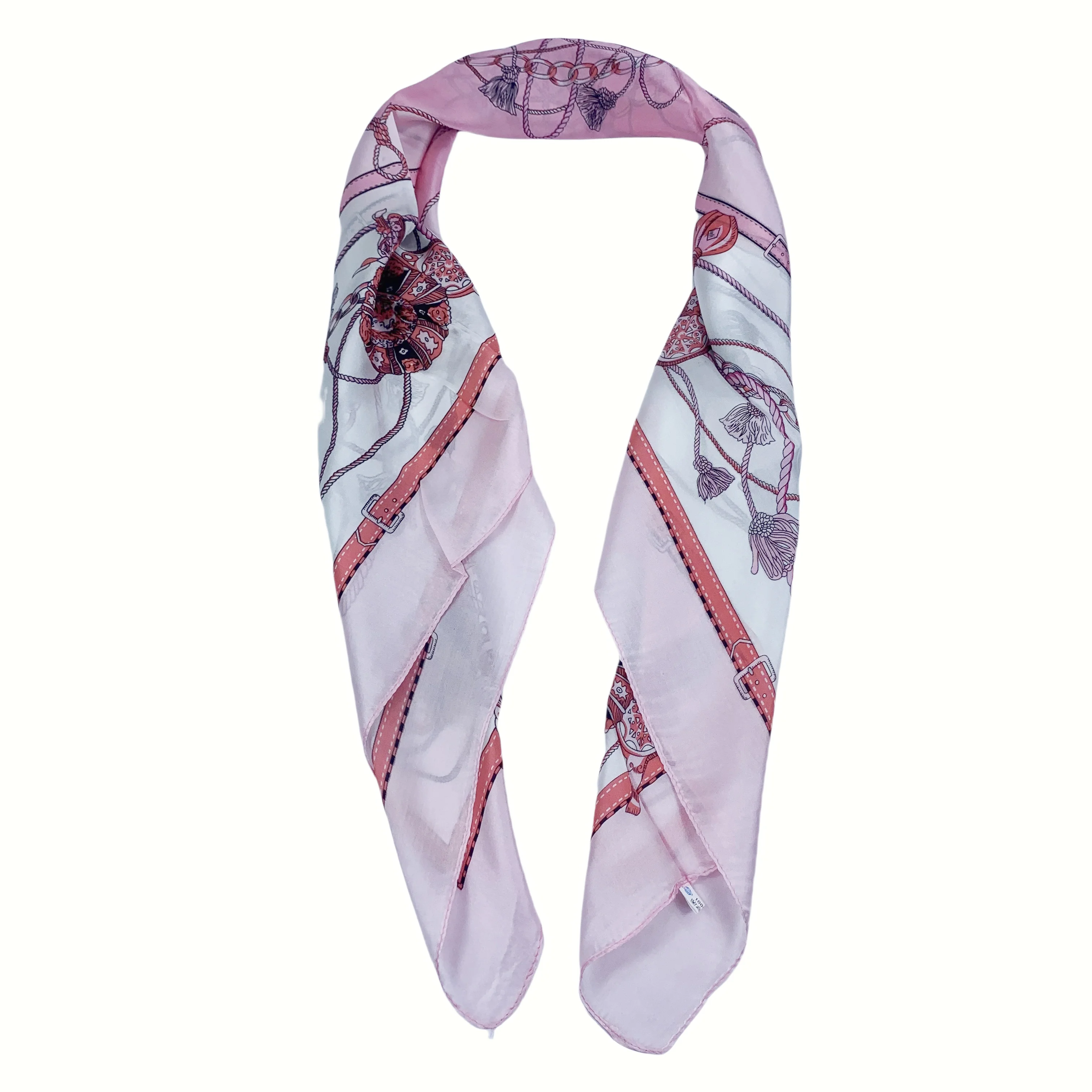 wholesale 100% pure silk scarves scarf mulberry silk design scarf Luxury Brand chain foulard design scarf