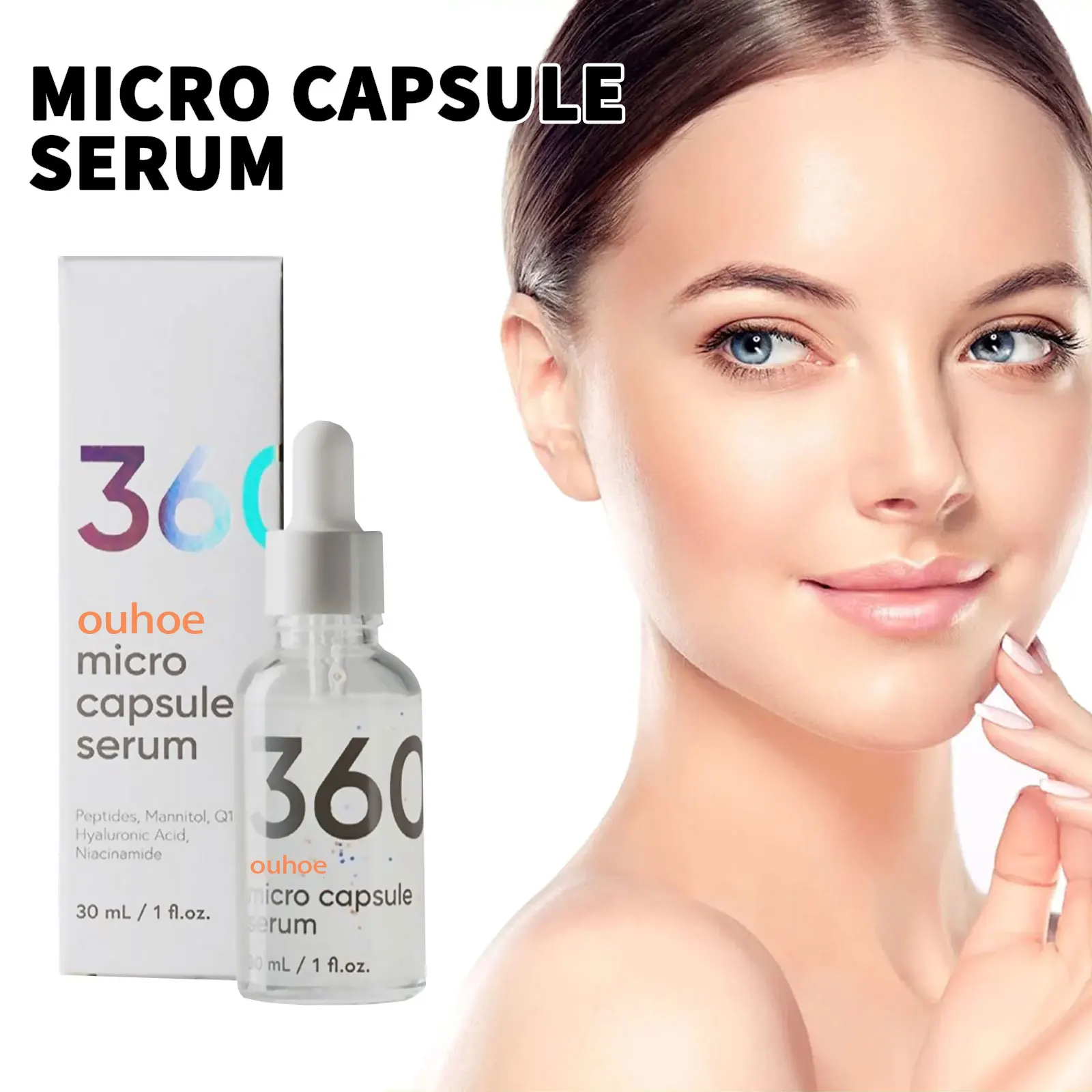 Anti Wri-nkle Face Serum Hyaluronic Acid Anti Ag-ing Shrink Pore Lifting Firming Wh-itening Sp-ot Moisturizing Skin Care Product