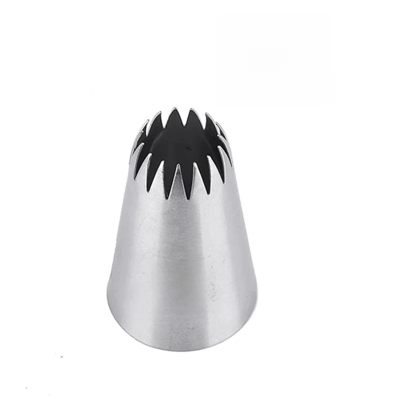 Buse de décoration de gâteaux, Tube d'écriture en acier inoxydable, buse de tuyauterie de glaçage, outils de cuisson et de pâtisserie de crème, outils de cuisson 6B #