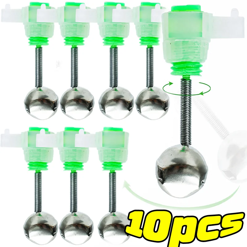 Fishing Bells Spiral Clip Fish Bells Bite Alarm Rod Tip Clamp Fish Bite Lure Alarm Alert Single Bell Ring Clip Fishing Bell Tool