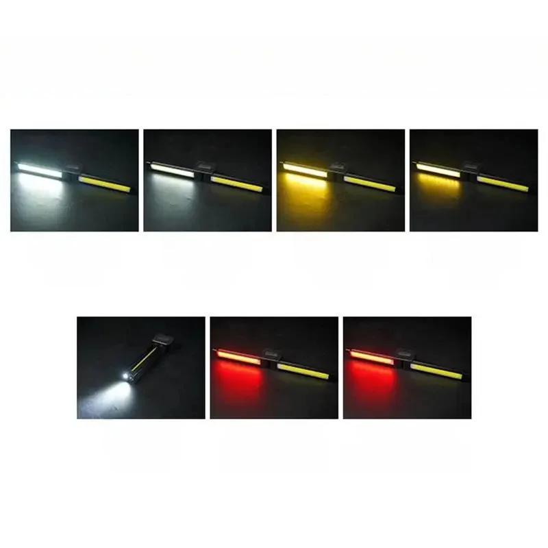 Lampe de sport 7ème vitesse gradation Portable aimant lampe de poche LED avec crochet USB Rechargeable 180 degrés lampe de sport pliante pour la pose