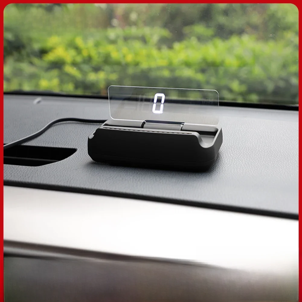 VJOYCAR Lusterko Head Up Display MX10 HUD samochodowy Projektor prędkości OBD2 Komputer pokładowy Cyfrowy alarm bezpieczeństwa Obrotów na minutę Napięcie płynu chłodzącego — zdjęcie 2