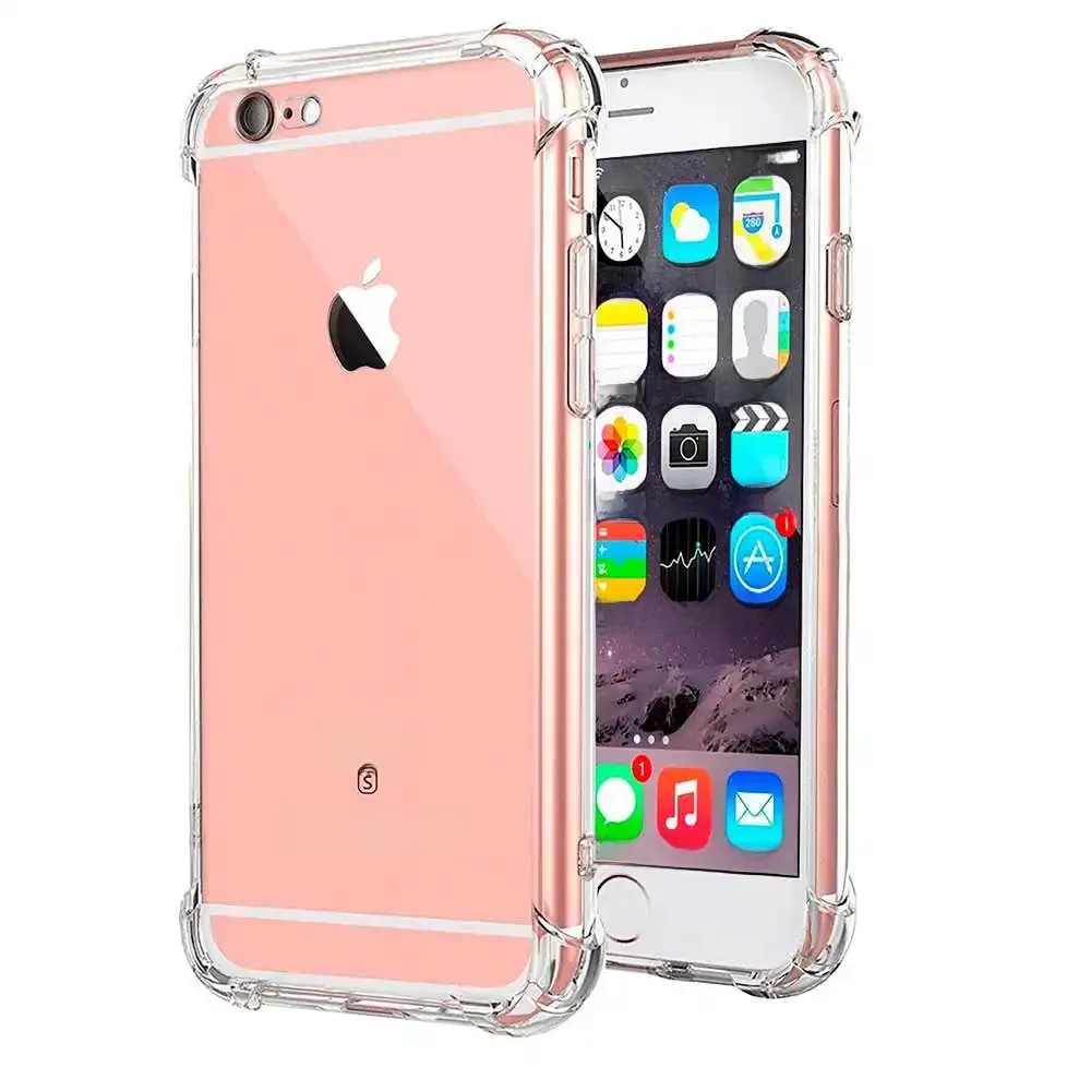 OcioDual Borda Reforçada Antichoques stand case TPU Gel À Prova de Choque para Apple iPhone 6 / 6S