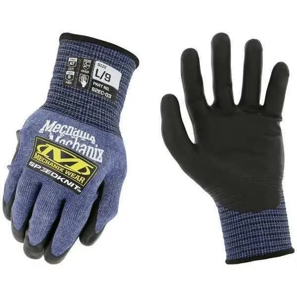 

Knit Gloves, Cut Level A7, Dipped, Water-Based Polyurethane, Smooth, 7 1 PR
