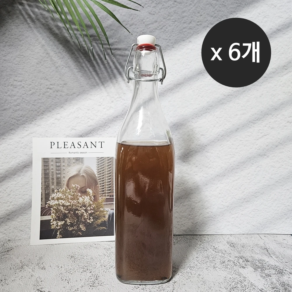 Bormioli Swing-Flasche 1000 ml, 6er-Pack