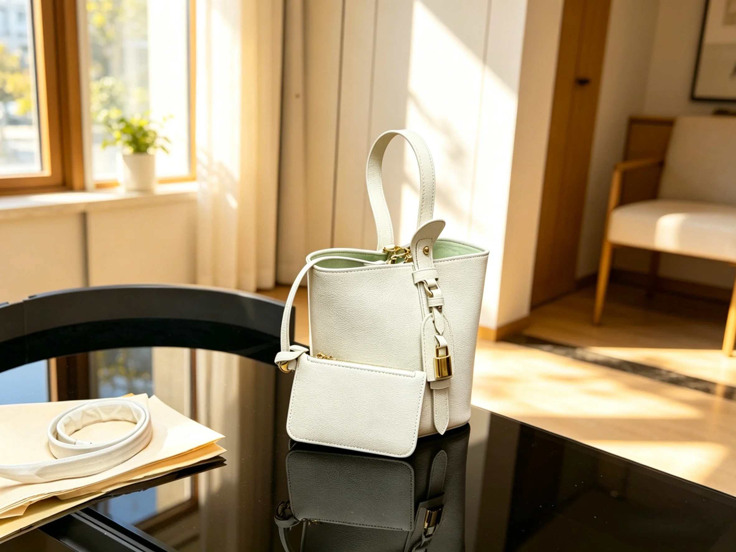 

2026 Size: 18x17 cm no box New Model Versatile and Fashionable PU Leather Bag - Durable,High-Quality and Affordable