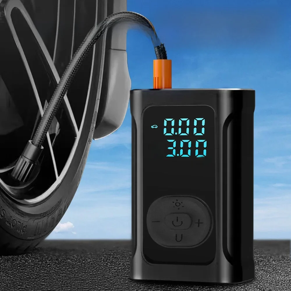 AliExpress PCMOS Wireless car air pump 150PSI with LED light automatic heat dissipation portable car/motorcycle/bicycle tire maintenance inflator