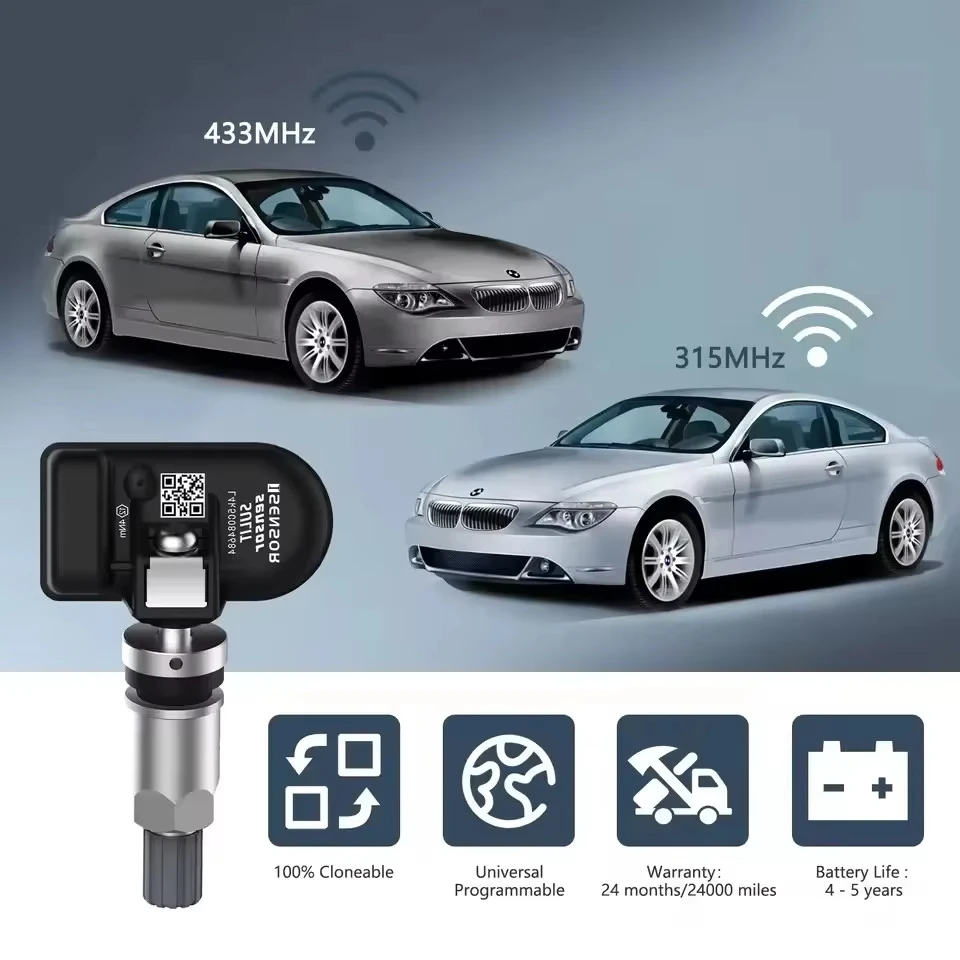 CGDI CGSULIT TS01 TPMS capteur programmeur outil 315MHZ 433MHZ 2in1 capteur pour CGDI TPMS90 système de surveillance de la pression des pneus de voiture