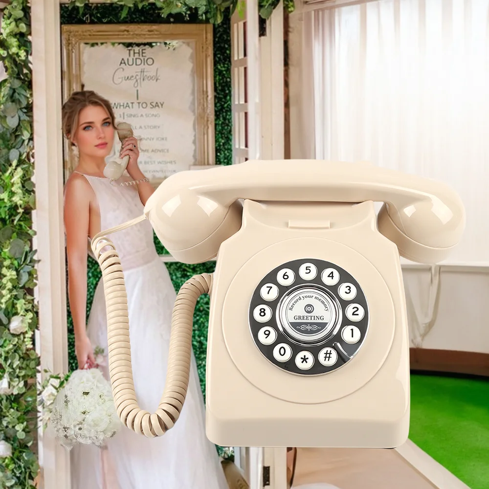 Audio Guestbook Wedding Phone Antique Wedding Guestbook Phone Message Recording Retro Phone Wedding Audio Message Phone