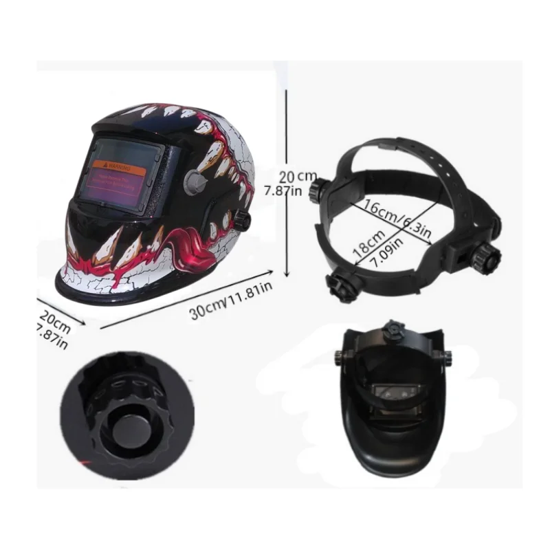 STARMAN 태양광 자동 차광 용접 보호 마스크, 후드 용접 헬멧 와이드 쉐이드 4/9-13(TIG MIG ARC 그라인드용)