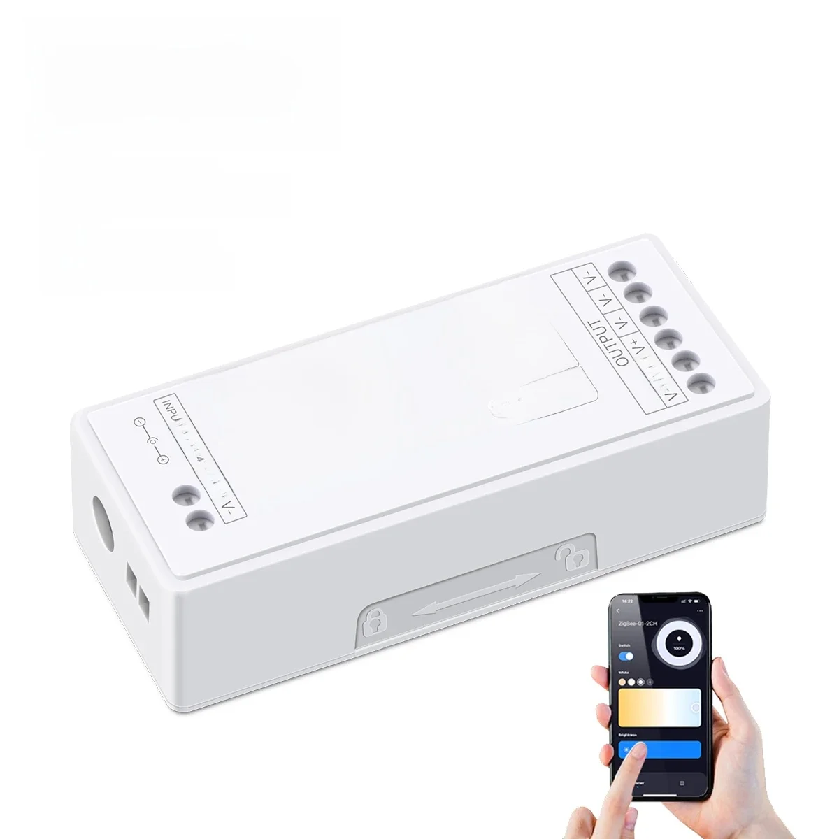 Zigbee Controller DC5V 12V 24V LED Licht Dimmer Box funktioniert mit Tuya Smart Life Einfarbige LED Streifen COB 5050 2835 APP Dimmen
