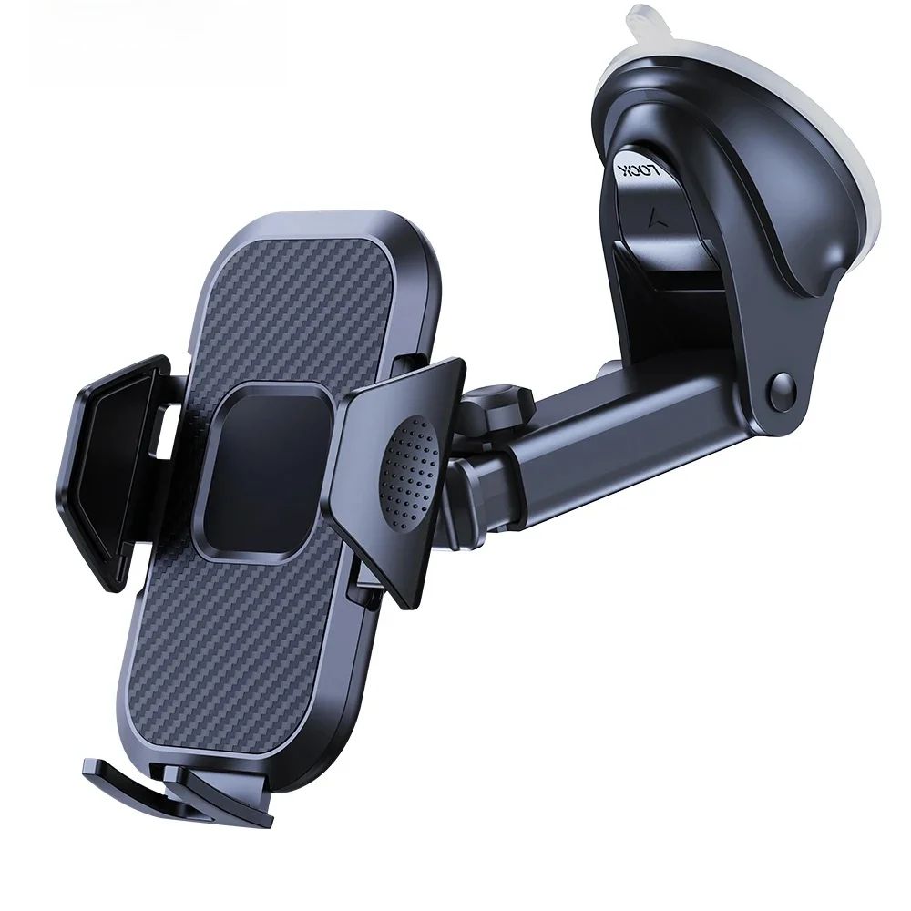 TOPK Autotelefonhalter Sucker für Armaturenbrett Windschutzscheibe Mobile Autohalterung Klemme für iPhone Pro Max X Xiaomi Huawei Samsung