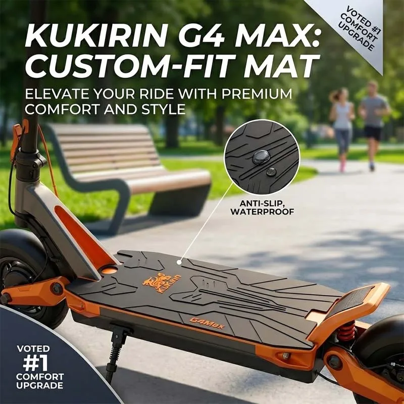 

For KuKirin G4 Max Folding Electric Scooter Deck Foot Pad Anti-slip Flexible Pedal Mat Wear Resistant Replacement Accessories
