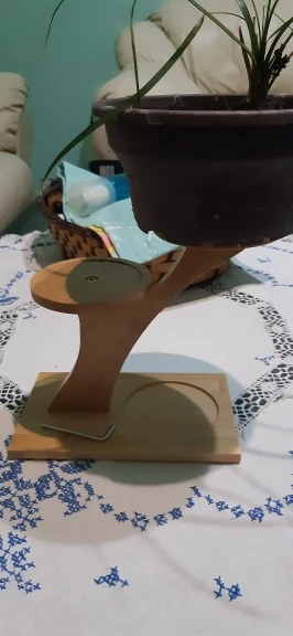 Multifunctional Bamboo Plant Stand, Home/Office/Balcony Decor, Perfect Gift for Garden Lovers, Holds Succulents & Potted Plants photo review