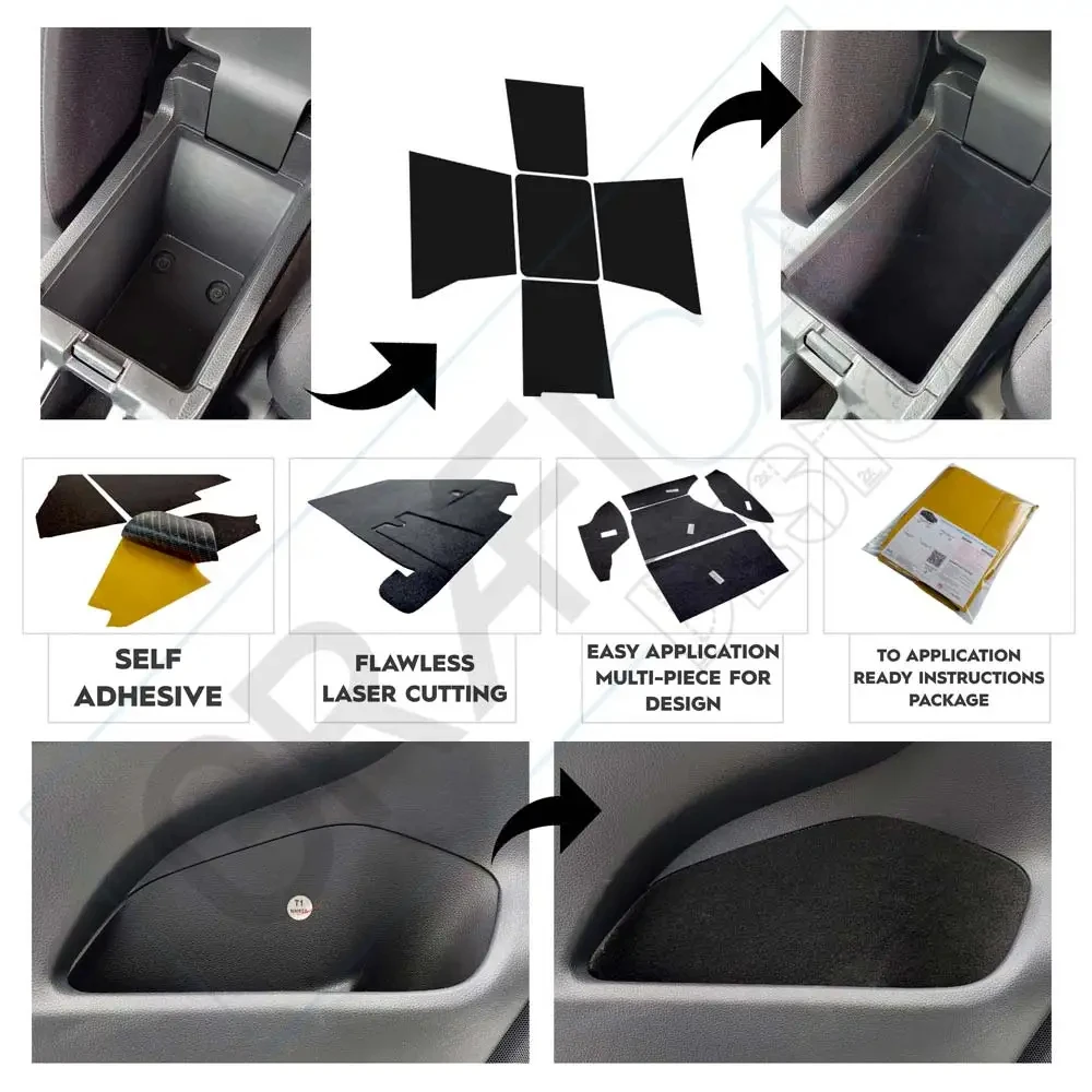 For Peugeot 308/P5 Soundproofing, acoustic insulated car vibration, acoustic foam, soundproof, noise muffler for cars