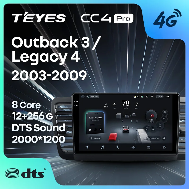 TEYES CC4 PRO For Subaru Outback 3 Legacy 4 2003 - 2009 CarPlay Radio Multimedia Stereo Car play Android Auto 2DIN Autoradio