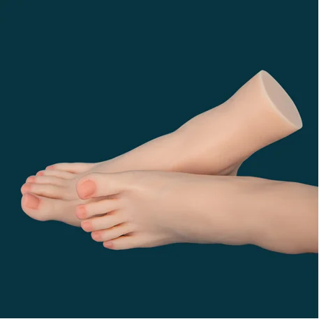 23cm Platinum Silicone Realistic Foot Model – Molded from a Real Woman's Foot – New Display Prop (ZHG716)