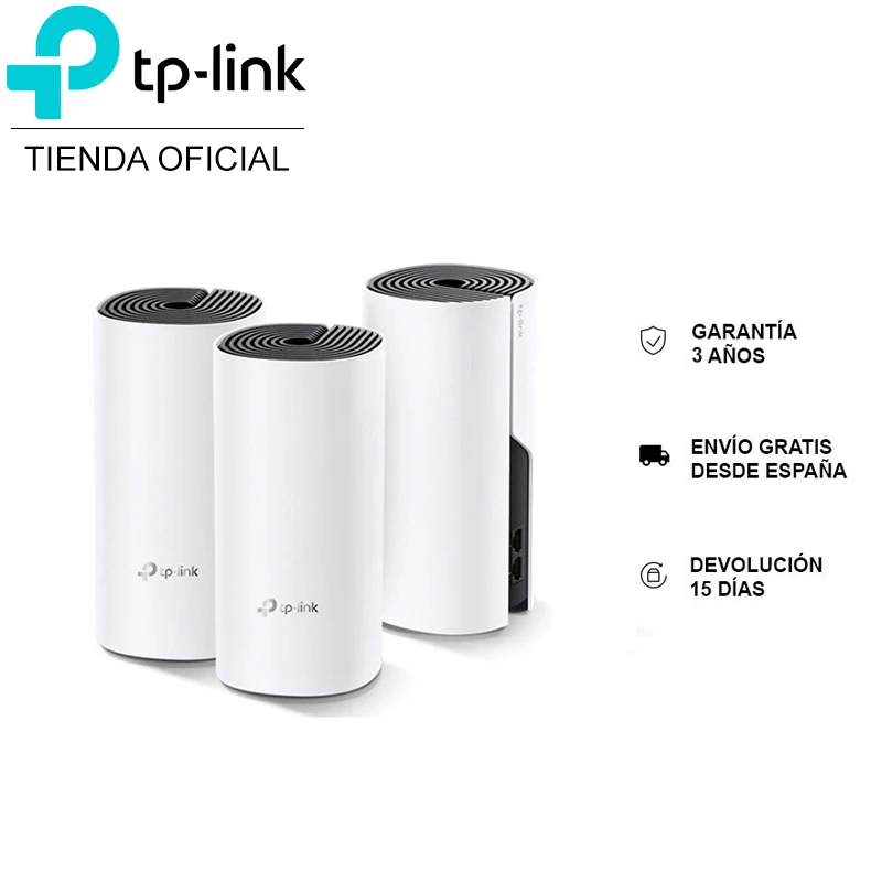 WiFi Mesh system TP-LINK Deco E4(3-pack), WiFi repeater, AC1200, dual band 2.4GHz and 5GHz up to 350m ², 2 internal antennas