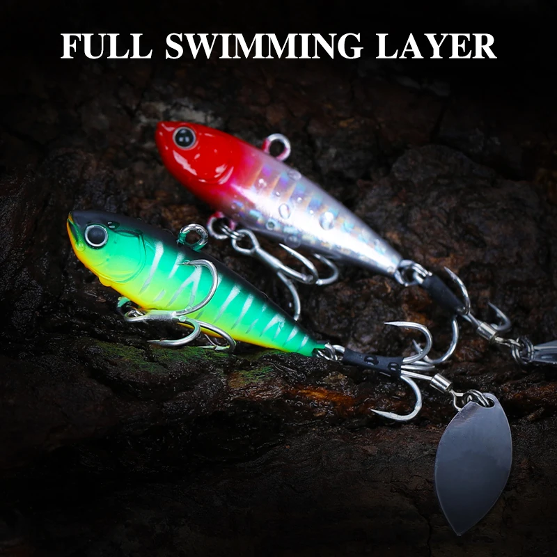 TSURINOYA Spinner Jig Fishing Lure TA 24g 43mm Metal VIB Ultra Long Casting Jigging Lure Sea Fishing Hard Baits With Bladed