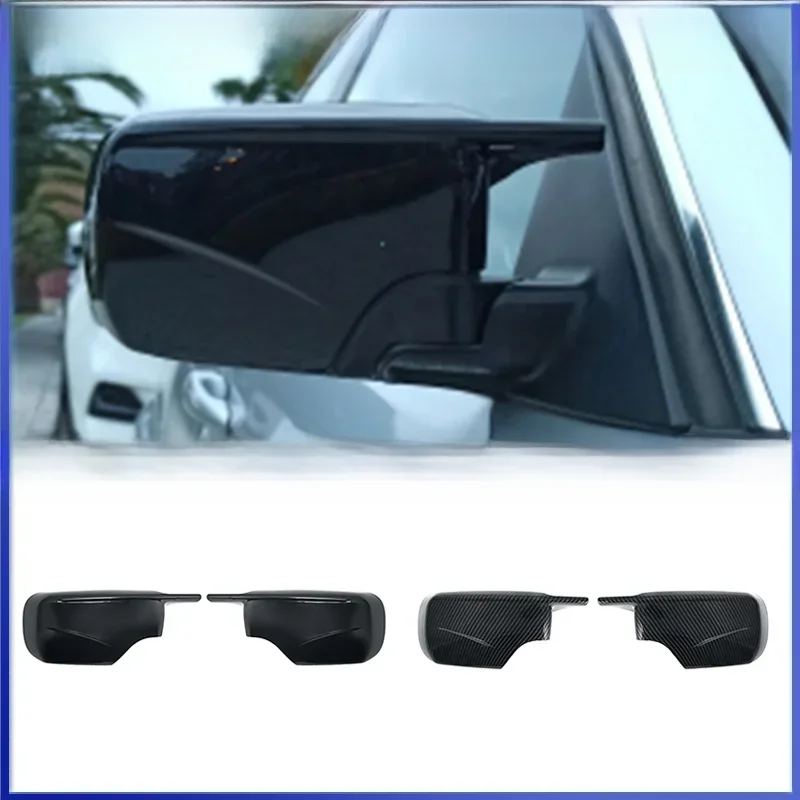 Couvercle de rétroviseur latéral noir en Fiber de carbone, bouchons de remplacement pour BMW E46 316i 318i 318d 320d 320i 325i 328i 330d 330i 1998 – 2005