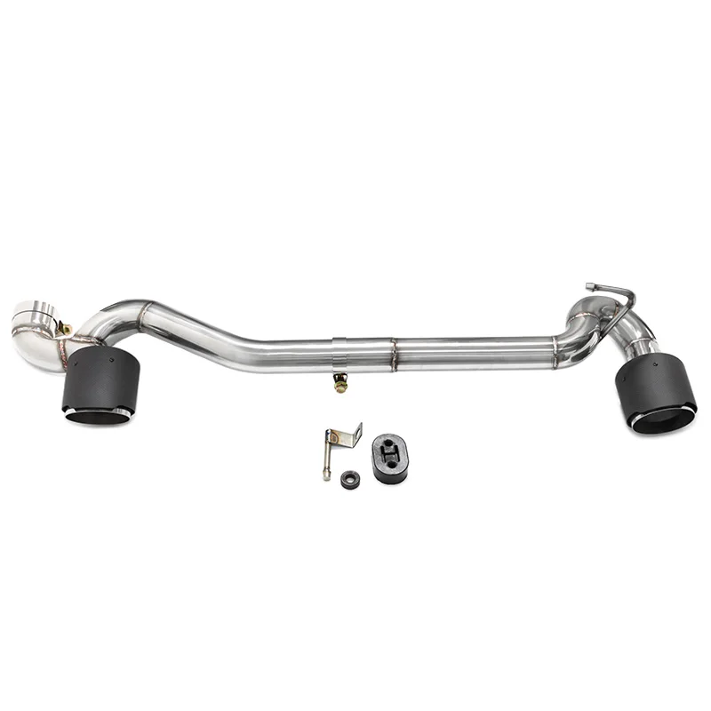 Dubbele uitlaatsysteem voor BMW E90 E92 318i 320i benzine upgrade naar 335i look conversie uitlaatpijp roestvrijstalen demper uiteinde