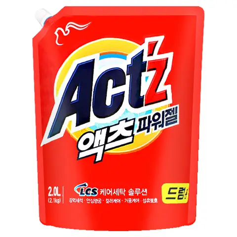 피죤 액츠 파워젤 드럼용2.1kg 세탁세제 액체세제