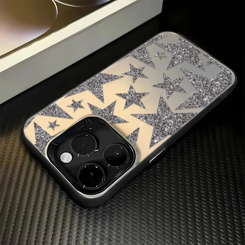 Coque de téléphone étoiles brillantes pour Iphone 16 Pro Max 15 14 13 12 11 pour Iphone 16 Pro 15 14 13 12 11, Funda Bumber Coque
