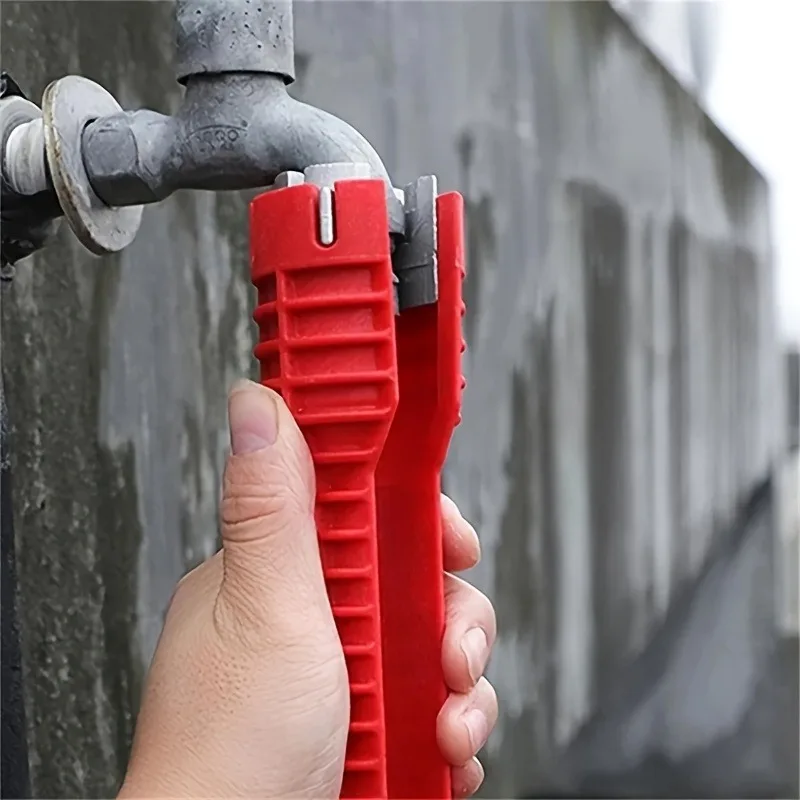 8-in-1 Multi-Functional Sink Wrench, Durable PP Material, Waterproof Handle, Universal Tool for Faucet & Valve Maintenance image 6