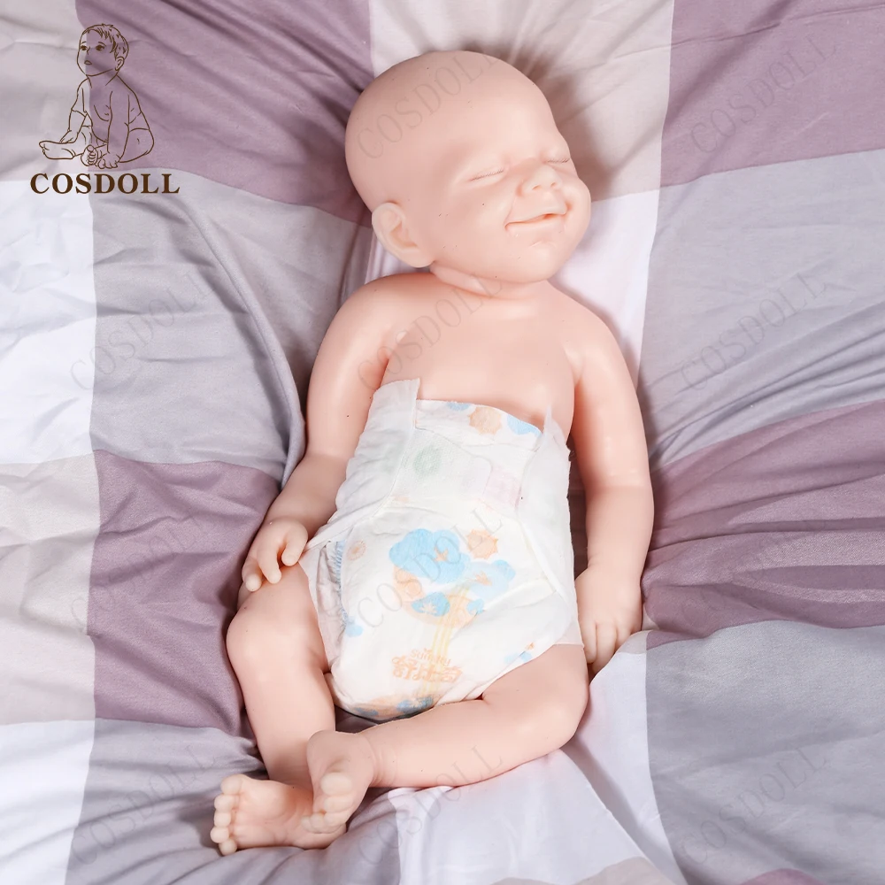 COSDOLL 18.5 Inch Reborn Baby Doll for Boys and Girls, Unpainted and Ready for DIY, Perfect Christmas Gift for Mood and Play