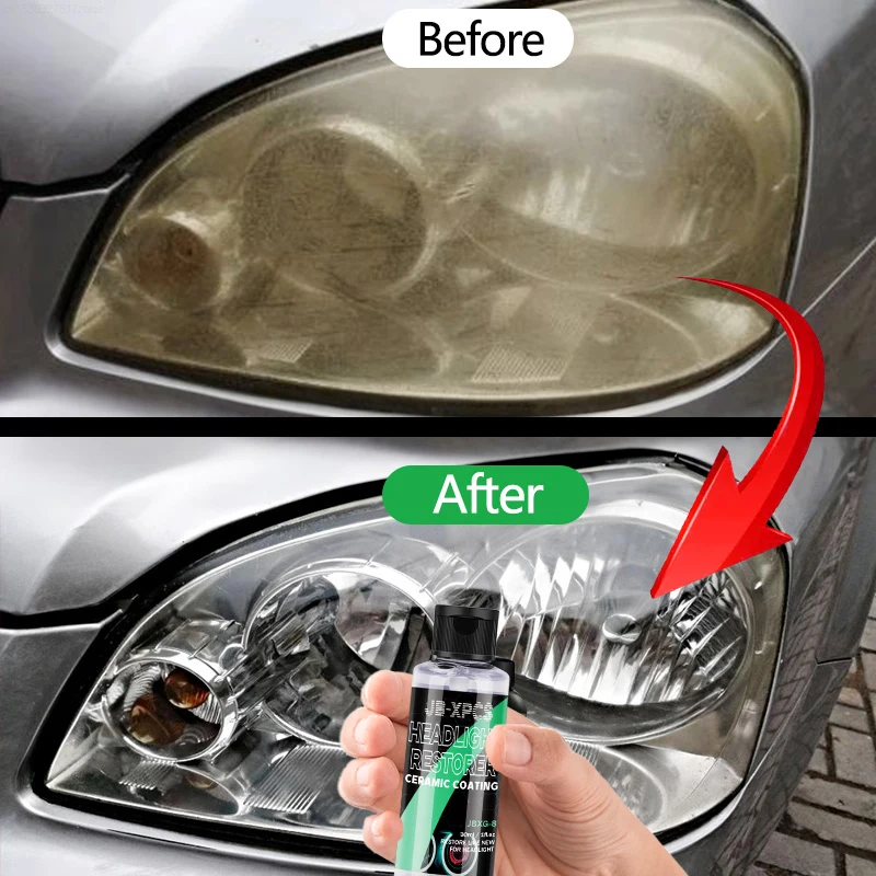 Car Light Restorative Liquid Removing Oxidation Dirt Portable Headlight Repair Polish Long Lasting Protection Oxidation Liquid