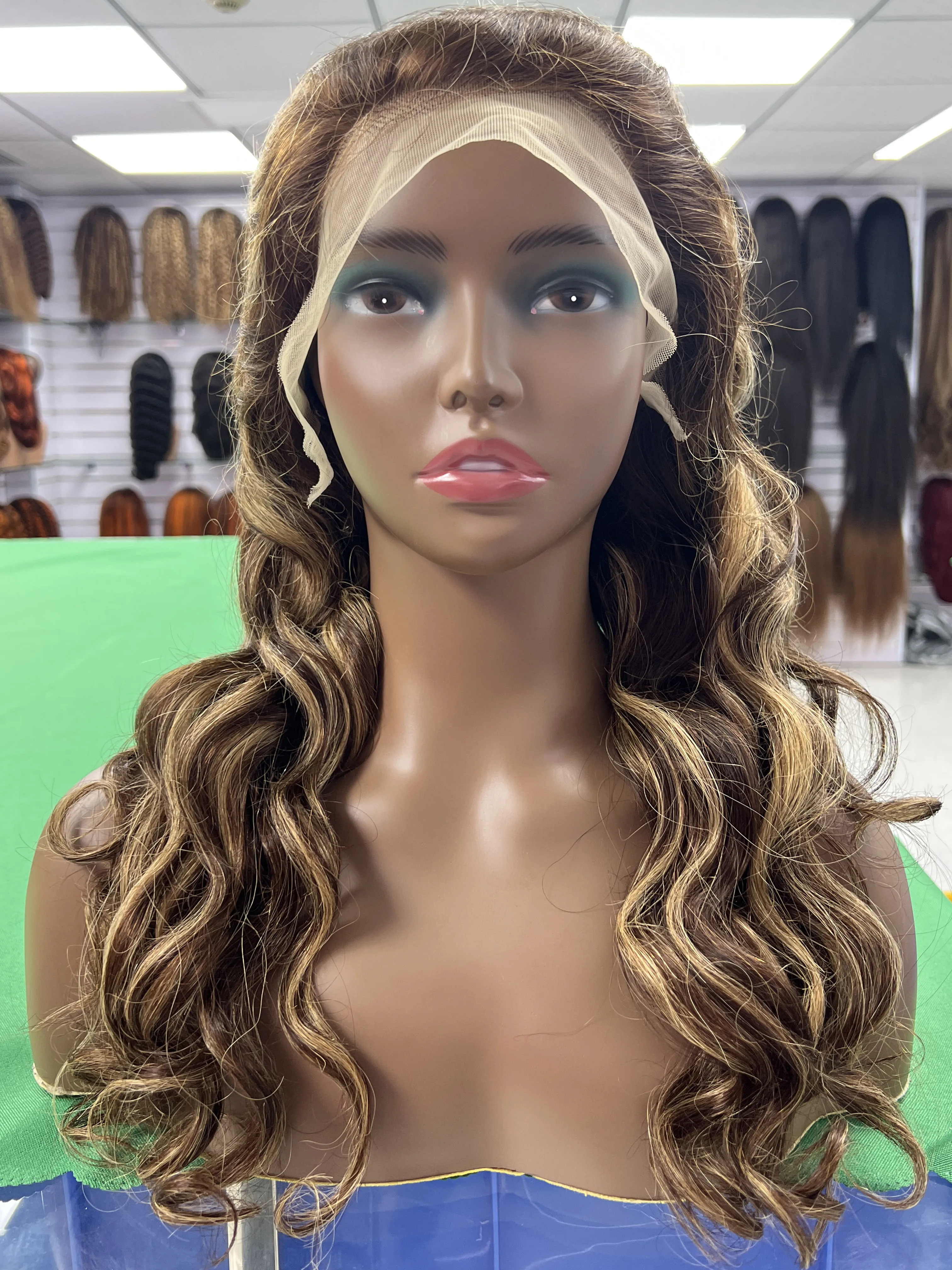 Body Wave Lace Front Wig 30Inch Highlight Wig Human Hair Brazilian 13x4 Lace Frontal Wigs 4/27 Ombre Colored Remy Hair For Women