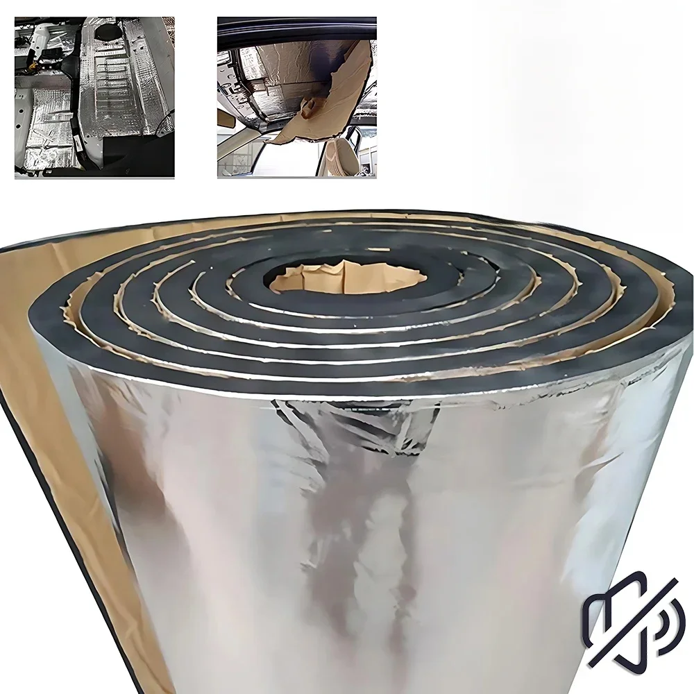 Tapis sonore de voiture 2000x500/250x400mm 5/10mm, insonorisant, isolation thermique et du bruit, tapis insonorisant pour capot, cellules fermées, accessoires en mousse